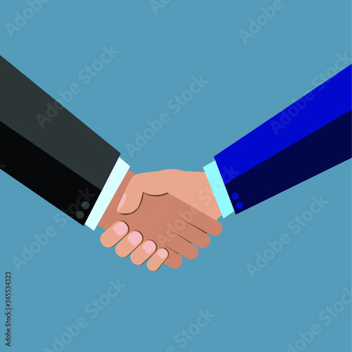 handshake vector image 