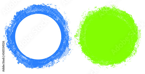 Abstract grunge round frames