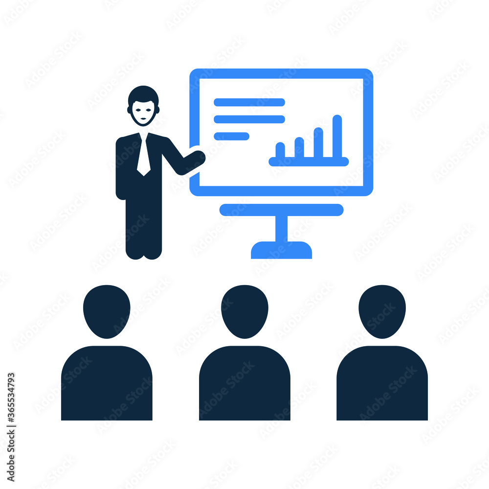 Business Presentation Icon / vector graphics Business Presentation Icon / vector graphics