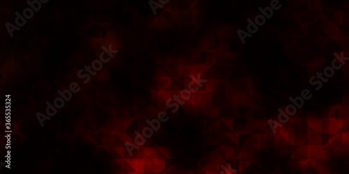 Dark Orange vector template with crystals, triangles.