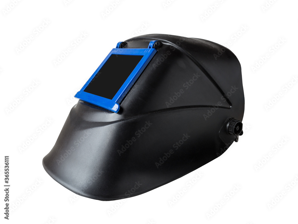 Black welding mask isolated on white background Black welding mask isolated on white background