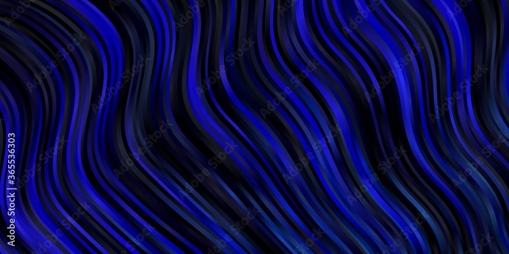 Dark BLUE vector pattern with curves. Bright illustration with gradient circular arcs. Pattern for busines booklets, leaflets Dark BLUE vector pattern with curves. Bright illustration with gradient circular arcs. Pattern for busines booklets, leaflets
