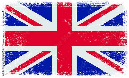 Grunge Union Jack flag