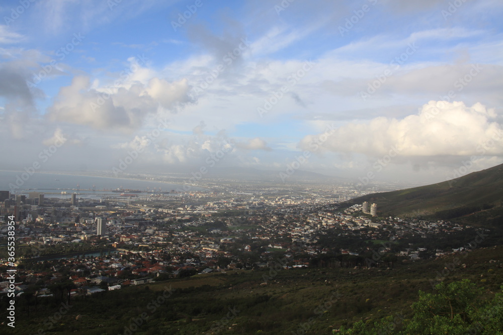 Obraz premium Overview from the Table mountain Cape Town South Africa