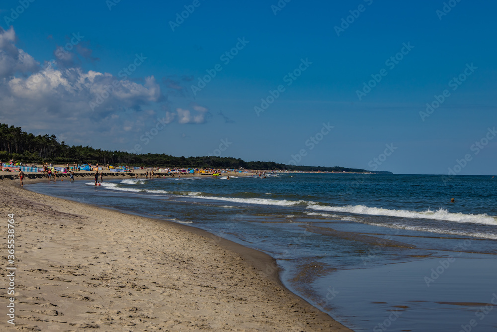 summer holiday landscape on the Polish Baltic Sea on a sunny day summer holiday landscape on the Polish Baltic Sea on a sunny day