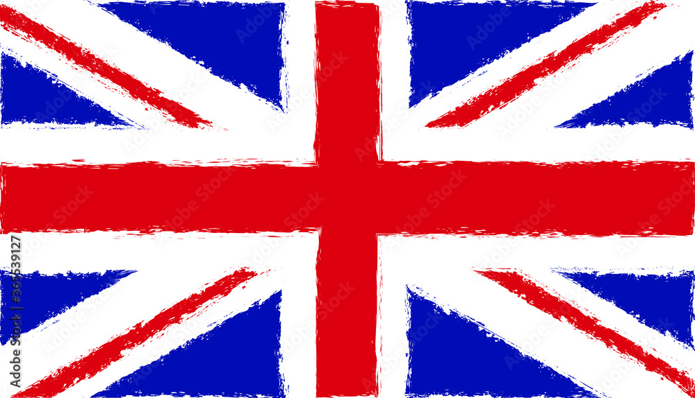 Fototapeta premium Grunge Union Jack flag.