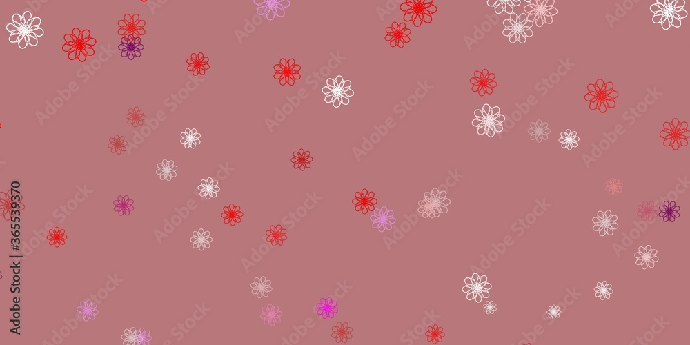 Light Purple, Pink vector natural artwork with flowers. Light Purple, Pink vector natural artwork with flowers.