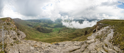 Fototapeta Naklejka Na Ścianę i Meble -  Panoramic view of the Bermamyt Plateau