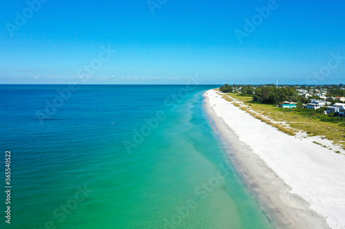 Aerial View of Anna Maria Island  Florida