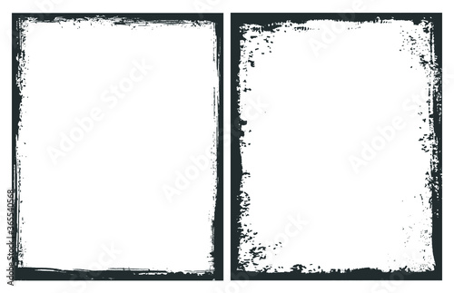 Grunge border frames