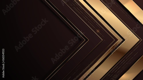 Abstract golden award luxury animated background