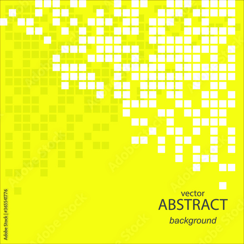 Wallpaper Mural Abstract background texture from squares on a yellow background. Vector illustration Torontodigital.ca