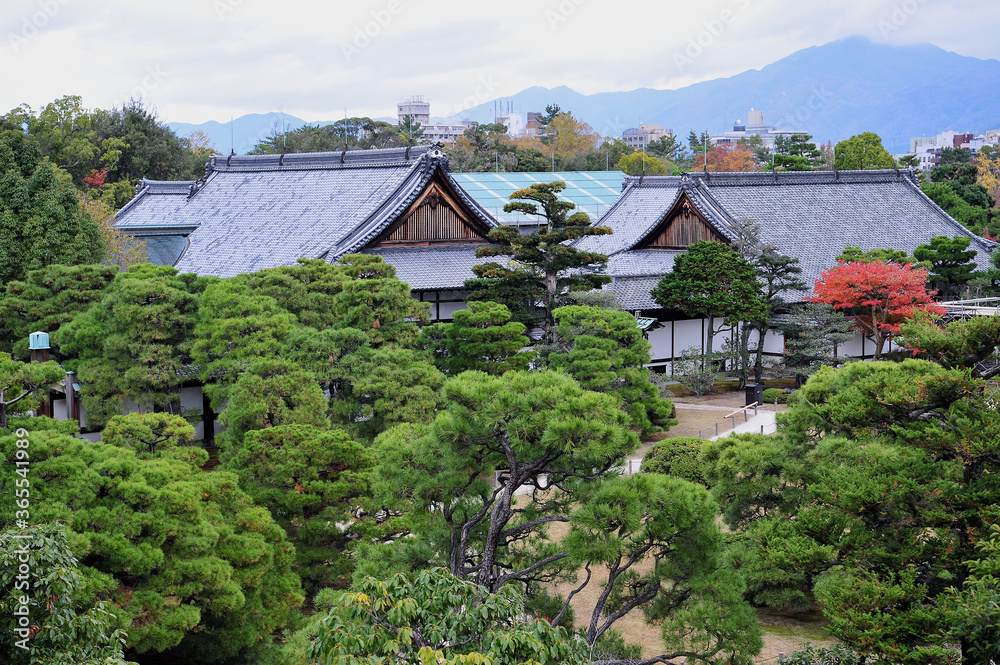 Breathtaking view on japanese garden in autumn. Beautiful trees and old traditional japanese temples. Wonderful autumn scenery. Natural beauty. Breathtaking view on japanese garden in autumn. Beautiful trees and old traditional japanese temples. Wonderful autumn scenery. Natural beauty.