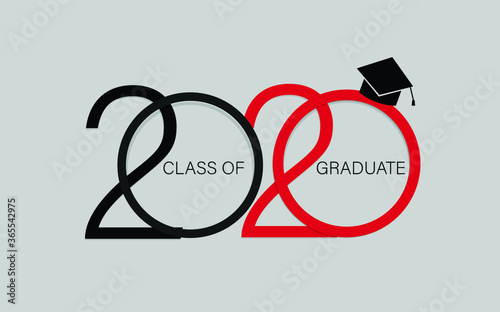 Class 2020 elegant Card vector design