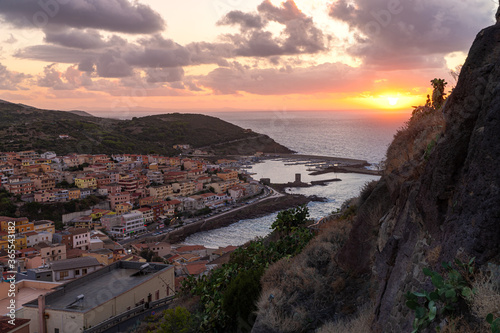 The view from the top of the ancient old town of Castelsardo, Sardinia