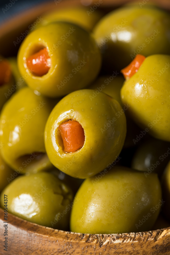 Organic Green Canned Pimento Olives Organic Green Canned Pimento Olives