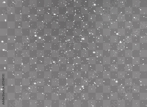 Snowfalls, snowflakes, snow.