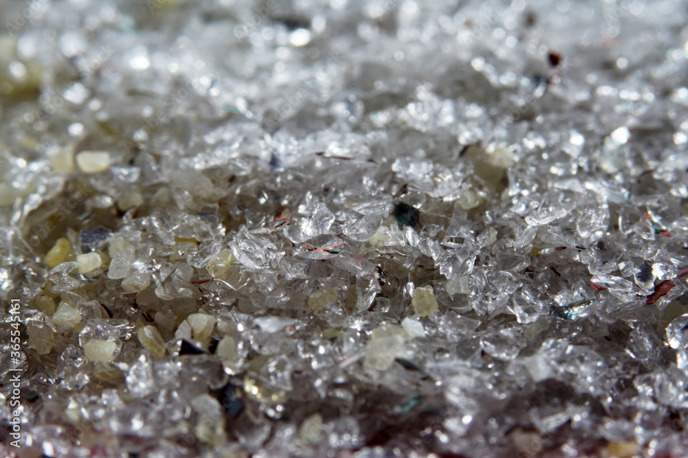 Fine sand with quartz parts photographed in the studio Fine sand with quartz parts photographed in the studio