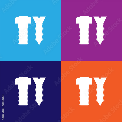 screw bolt premium quality icon. Elements of constraction icon. Signs and symbols collection icon for websites, web design, mobile app