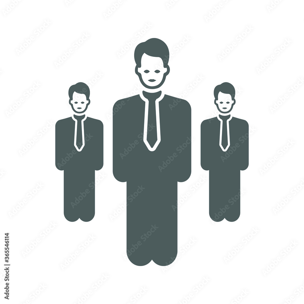 Boss, leader icon / gray color Boss, leader icon / gray color