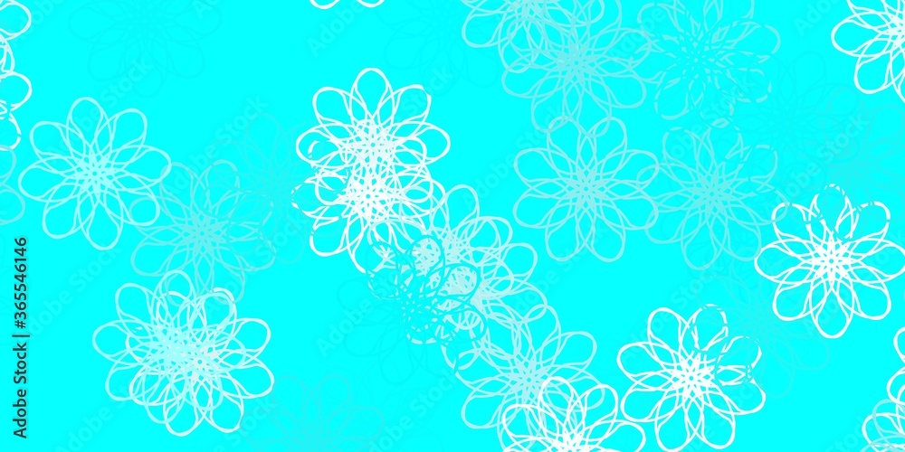 Light Green vector natural layout with flowers. Light Green vector natural layout with flowers.