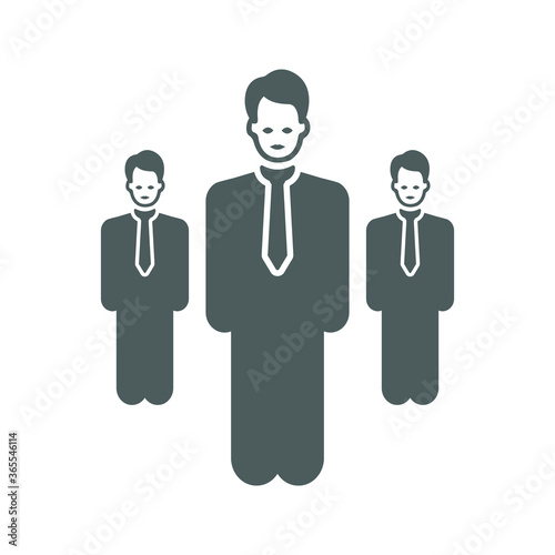 Boss, leader icon / gray color