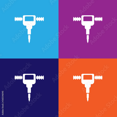 jackhammer premium quality icon. Elements of constraction icon. Signs and symbols collection icon for websites, web design, mobile app