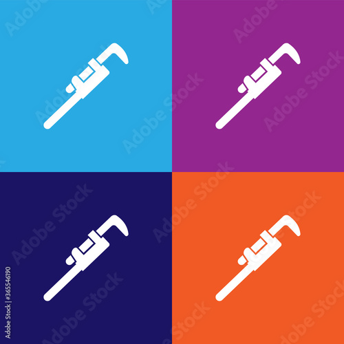 adjustable wrench premium quality icon. Elements of constraction icon. Signs and symbols collection icon for websites, web design, mobile app