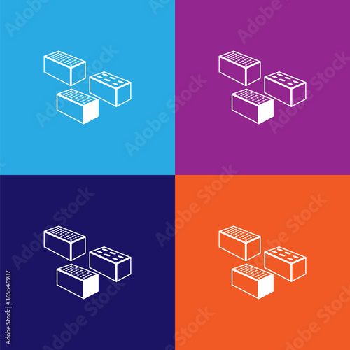 bricks premium quality icon. Elements of constraction icon. Signs and symbols collection icon for websites, web design, mobile app