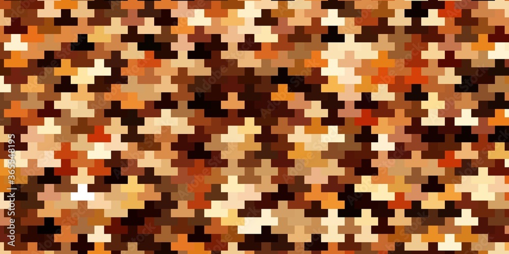 Fototapeta premium Dark Orange vector pattern in square style. Rectangles with colorful gradient on abstract background. Best design for your ad, poster, banner.