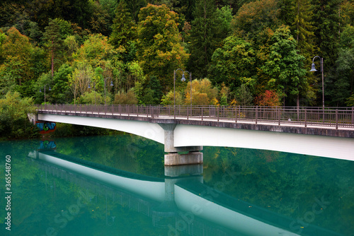 Lech River in Fussen  Germany  Europe 