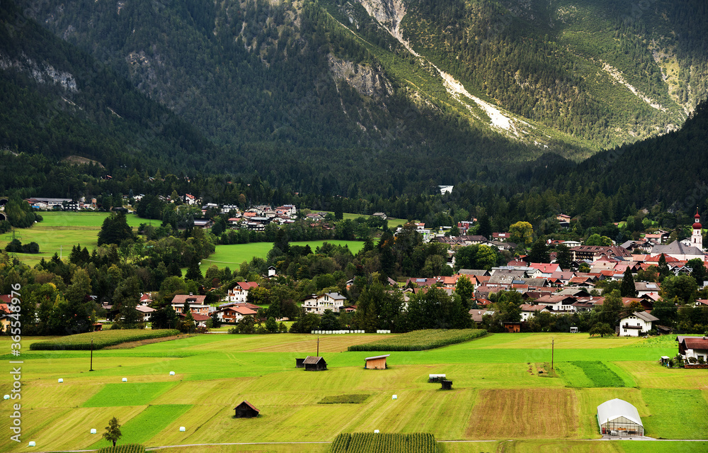 Alpine landscape of Bavaria, Germany, Europe