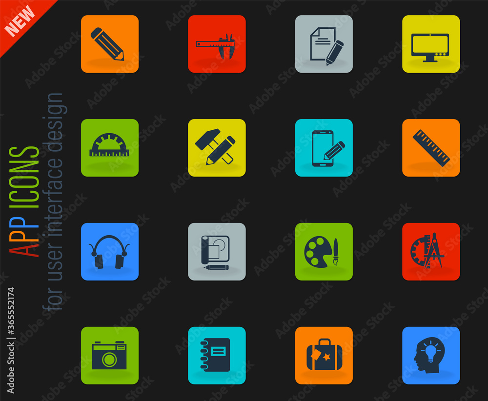 creative process icon set creative process icon set