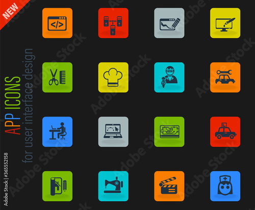 courses icon set