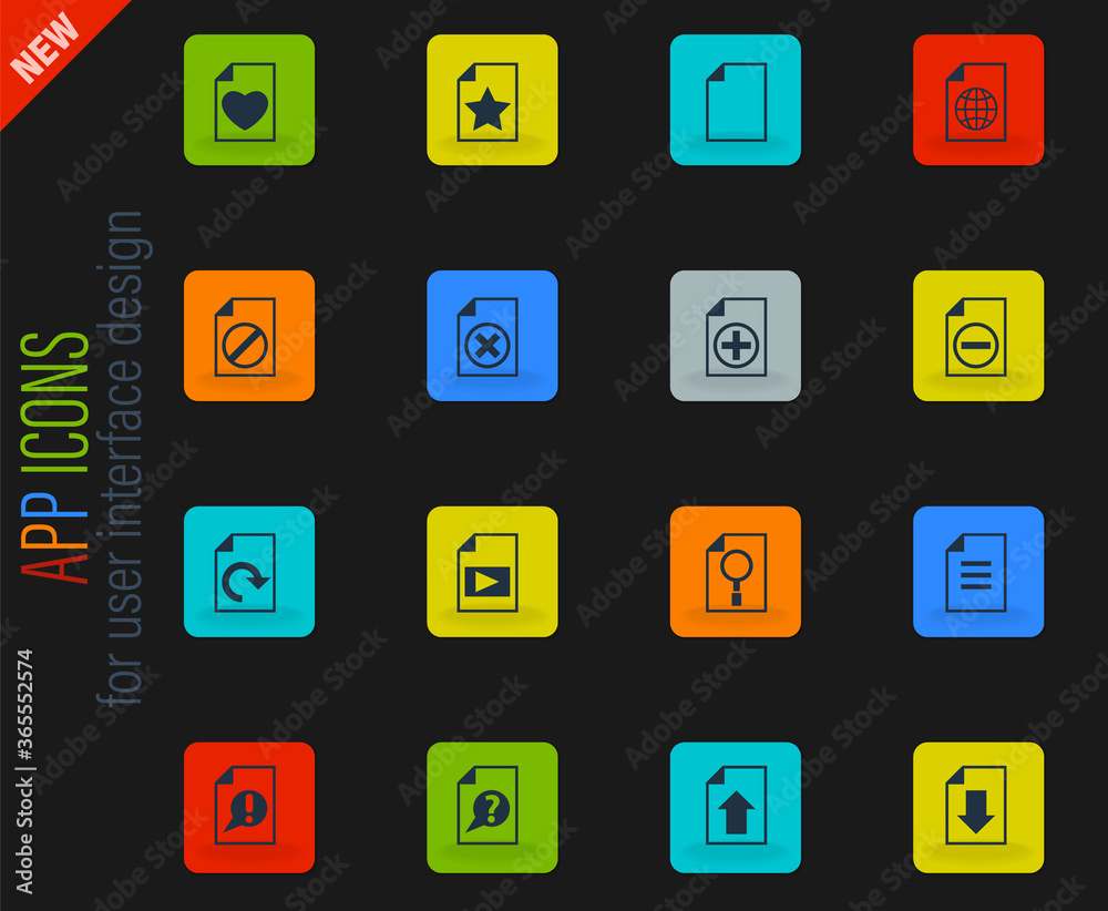document icon set document icon set