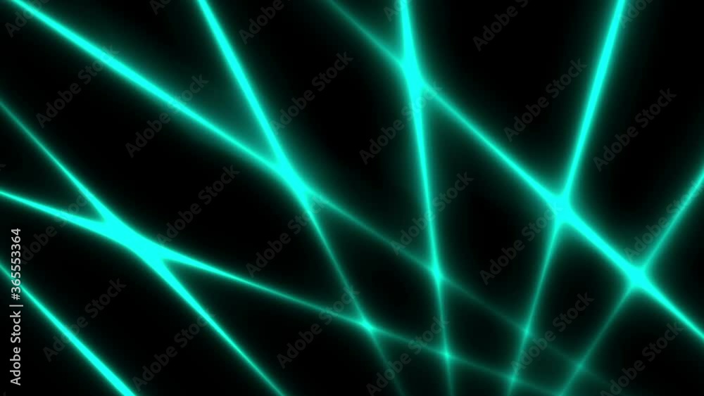 Intersecting green/light blue lines. Light moves along the lines making them glow. Looping animation. Intersecting green/light blue lines. Light moves along the lines making them glow. Looping animation.