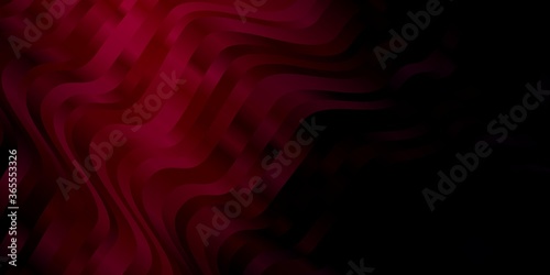 Dark Pink vector template with curves. Colorful illustration in abstract style with bent lines. Template for cellphones.