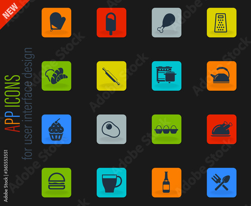 Food and kitchen simply icons © ayax