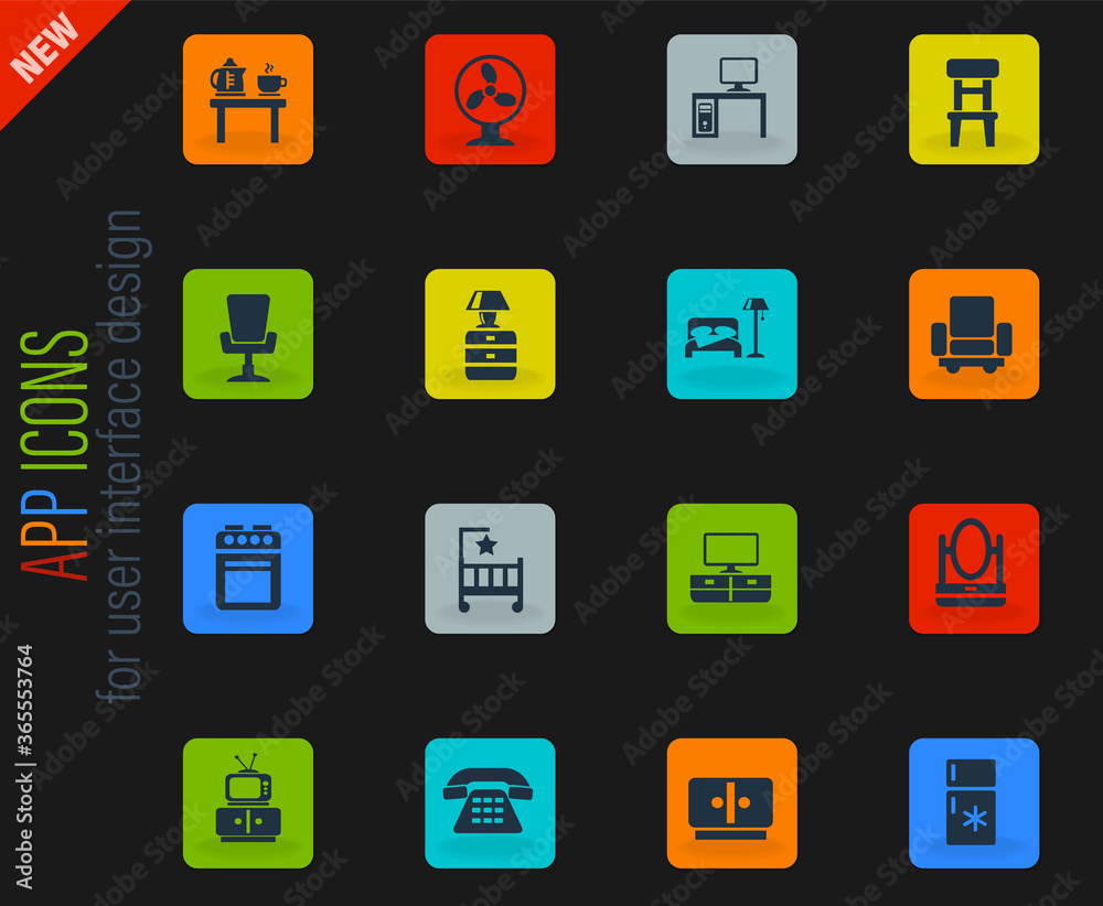 furniture icon set furniture icon set