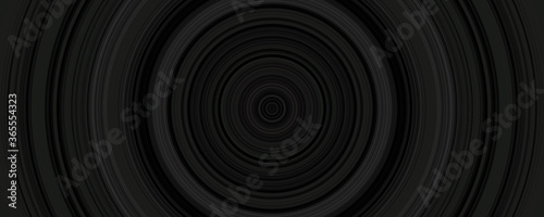 Mosaic Round black background center circles   rolling monochrom degradation, professional visualization geometric abstract background 