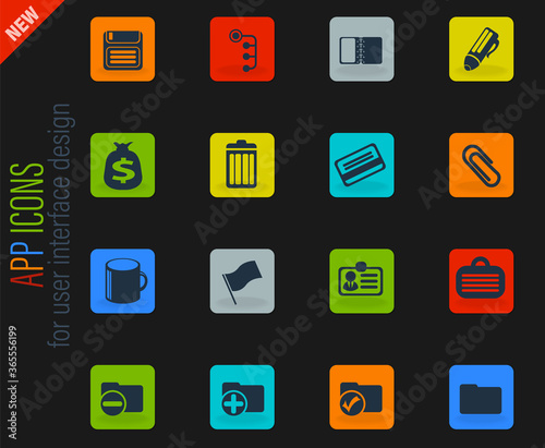 Office simple vector icons © ayax