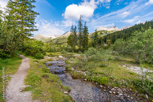 Fantastic hike in the Lechquellen Mountains in Vorarlberg Austria photo