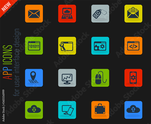 Free Download seo and development icon set - GFXLoad