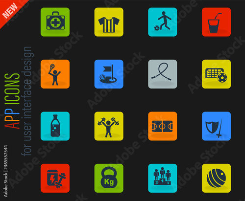 Wallpaper Mural sport icon set Torontodigital.ca