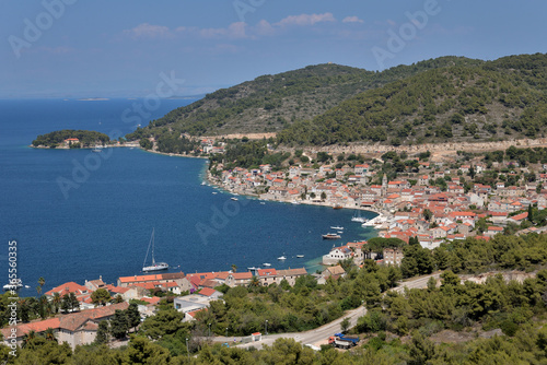 THE TOWN OF VIS IN THE ADRIATIC SEA IN CROATIA.