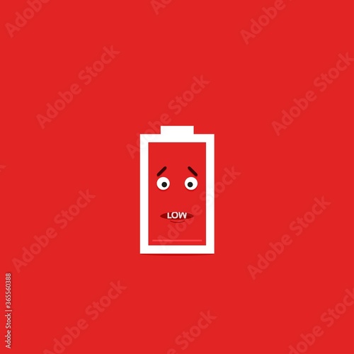 battery low, vector