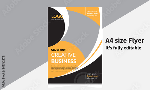 Modern creative business flyer design template