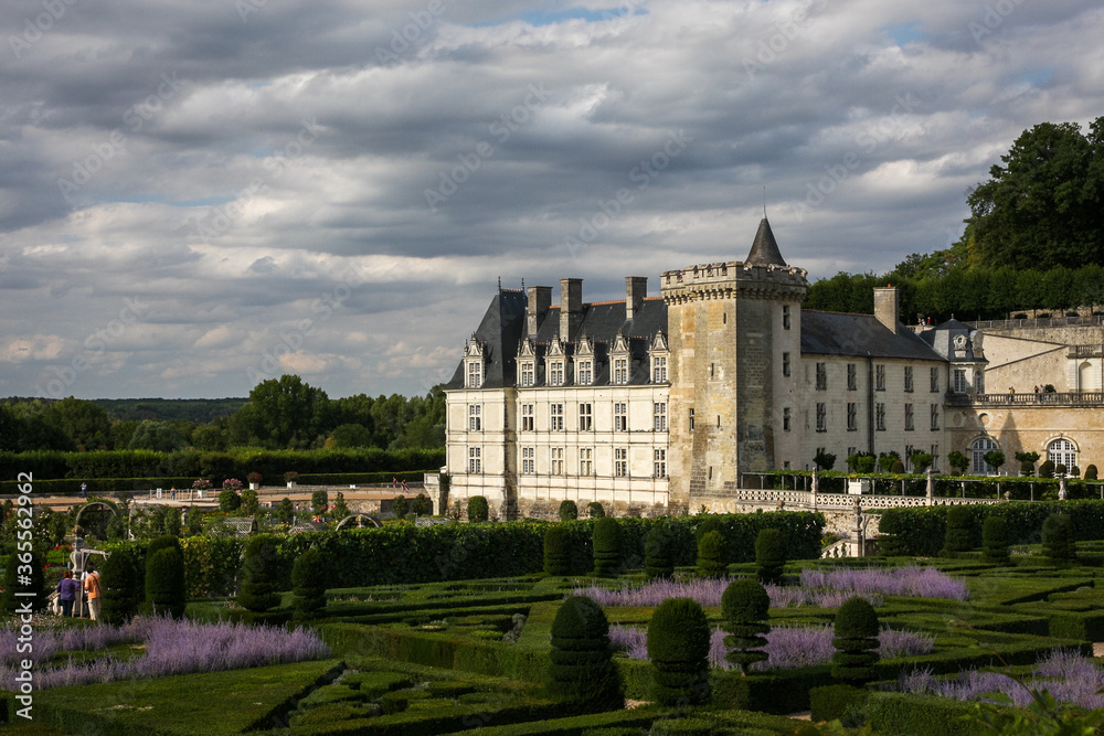 Famous gardens of Château de Villandry, France