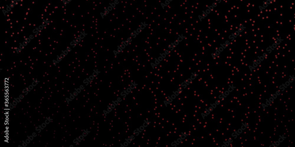 Dark Green, Red vector layout with bright stars. Blur decorative design in simple style with stars. Pattern for wrapping gifts.