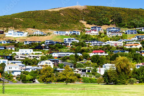 Housing estate in Nelson, North Island, New Zealand photo